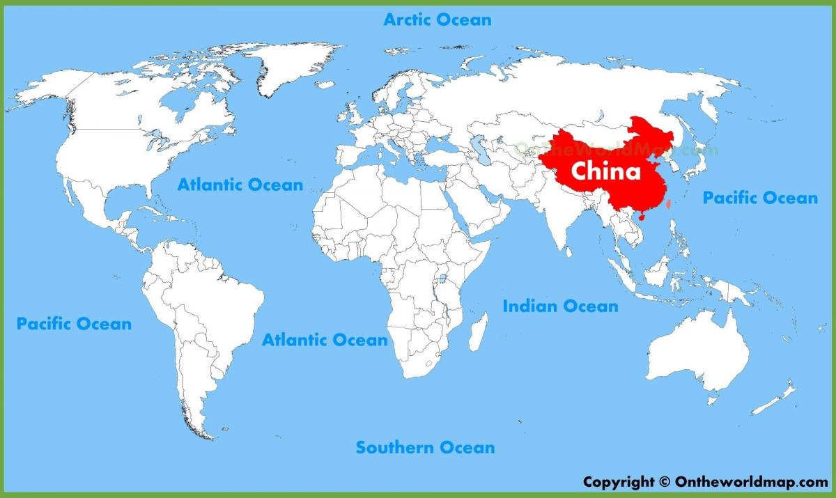 סין על מפת העולם