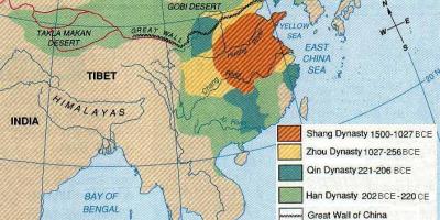 סין העתיקה גיאוגרפיה מפה